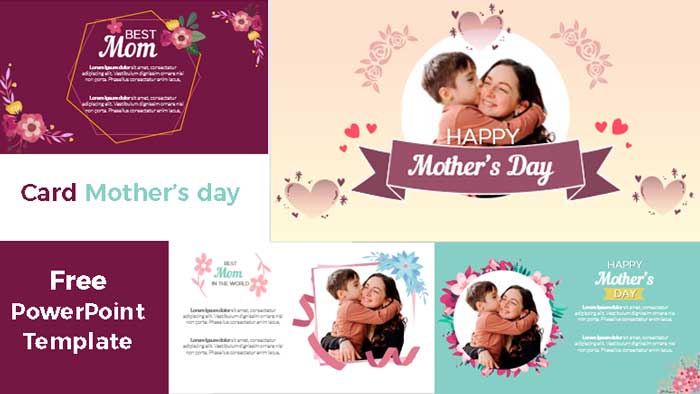 Cards mothers day powerpoint templates