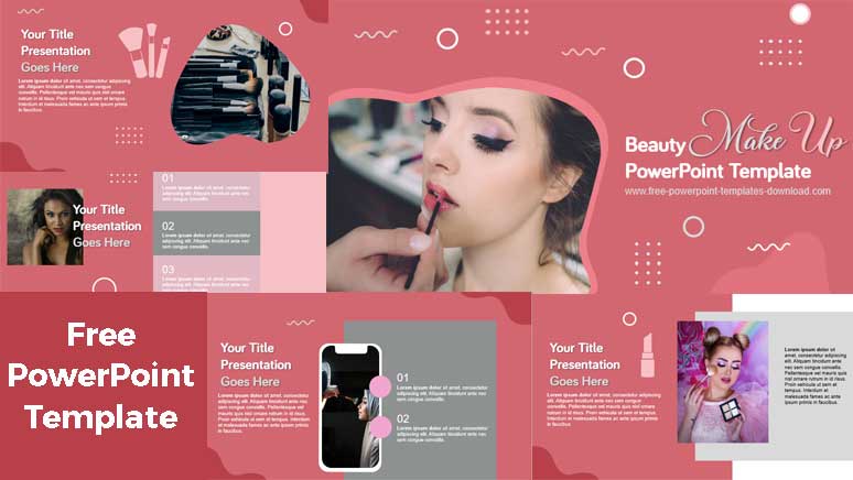 Free beauty makeup powerpoint templates