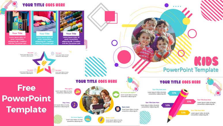 preview of free children powerpoint templates