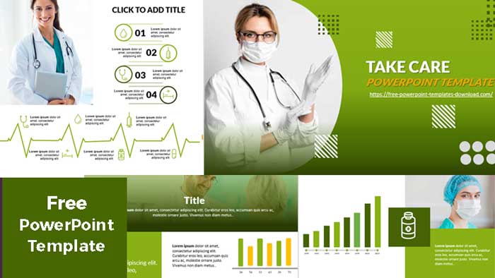 Green free powerpoint templates healthcare