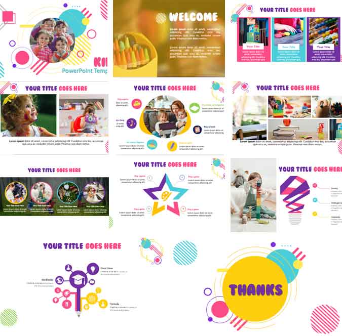 preview of free children powerpoint templates