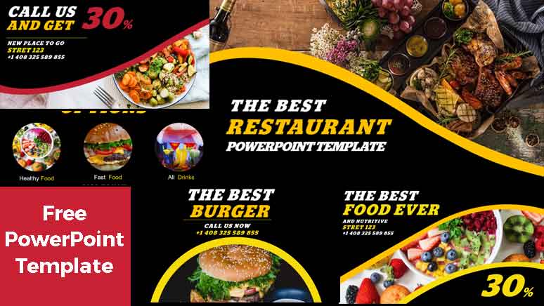 Preview restaurant Free PowerPoint Templates