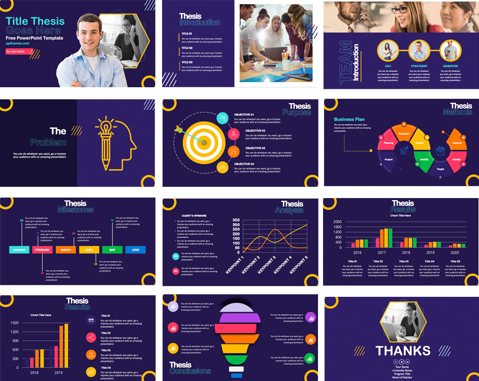 Preview Thesis PowerPoint Template