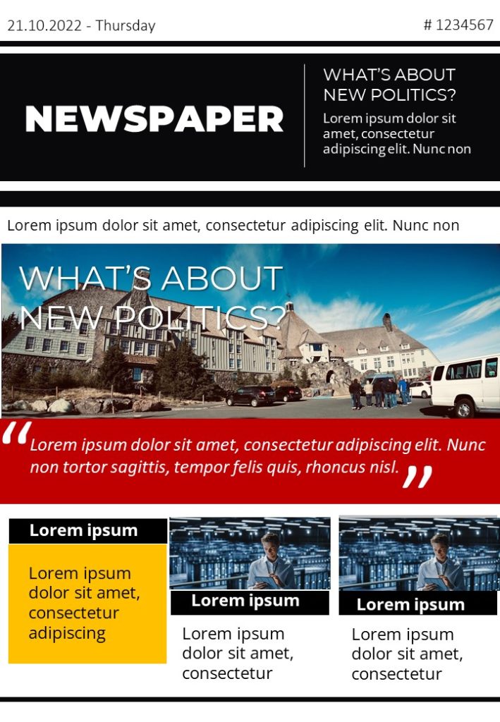 Newspaper Powerpoint Template by PPThemes