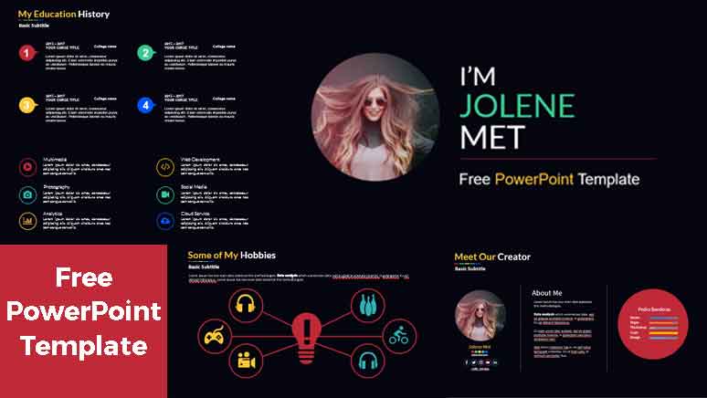 Free aboutme PowerPoint Templates