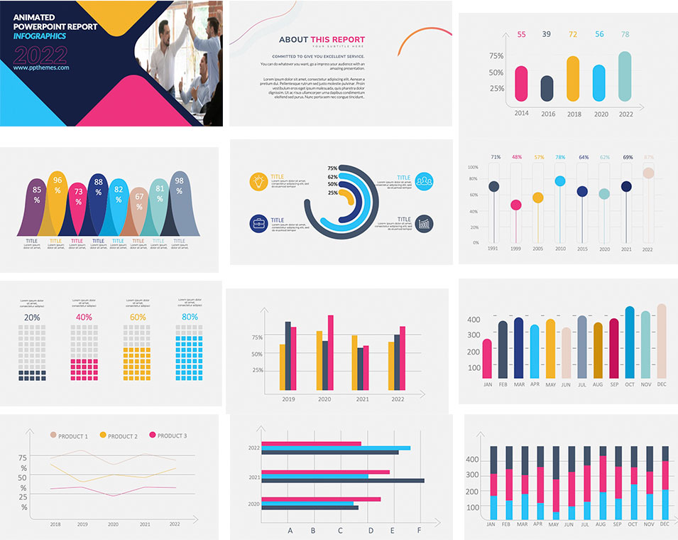 Preview preview animated powerpoint report 2022