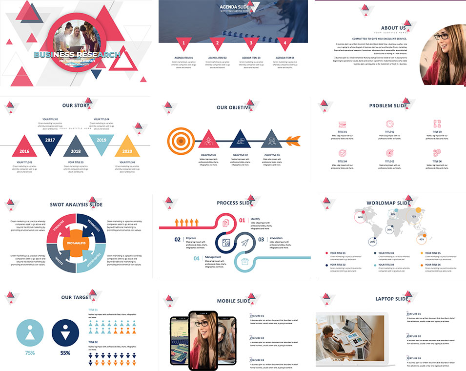 Business research powerpoint templates