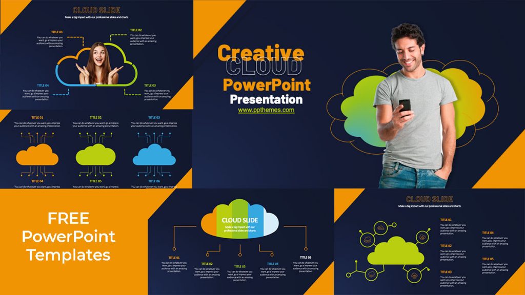 cloud powerpoint presentation template
