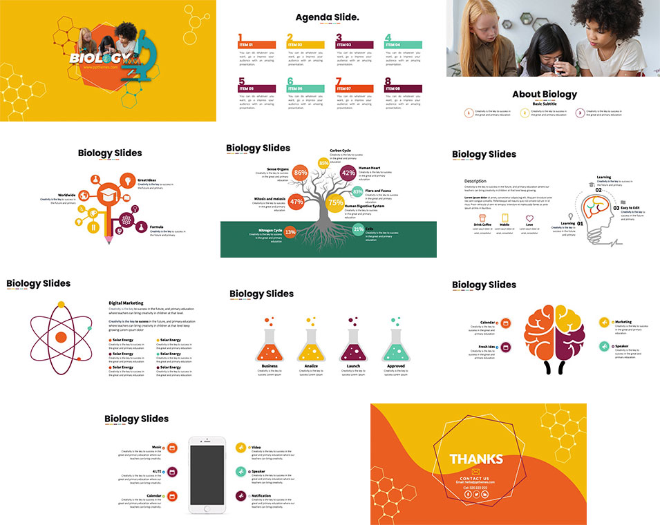 Free Biology PowerPoint Template