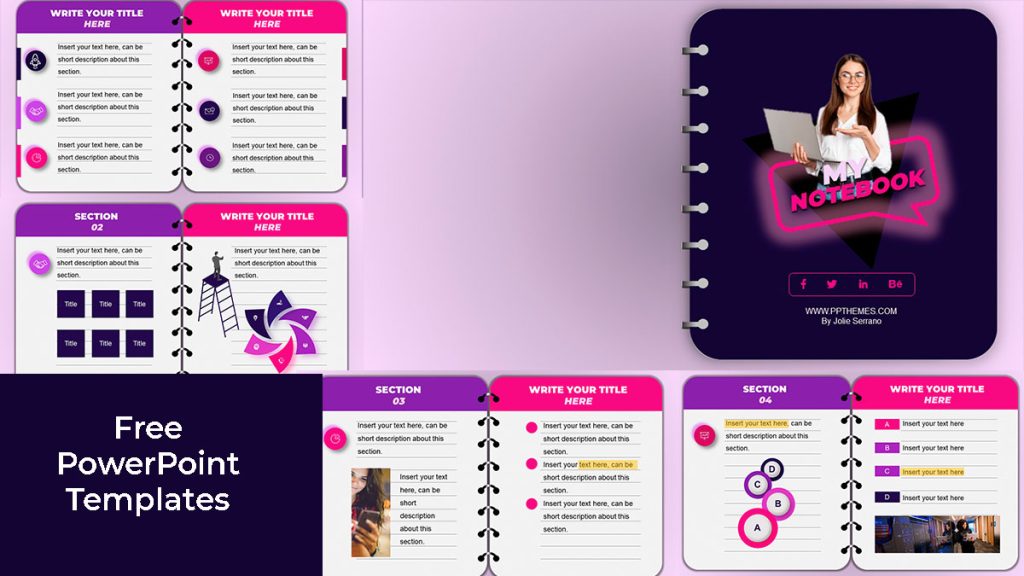 Notebook PowerPoint template