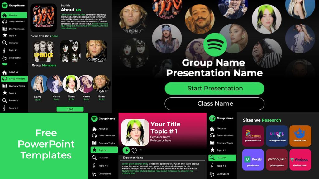Spotify PowerPoint Template