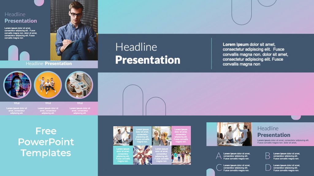 Gradient powerpoint template