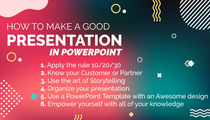 how to make a good presentation in powerpoint