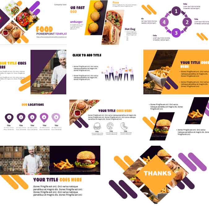 powerpoint templates fast food