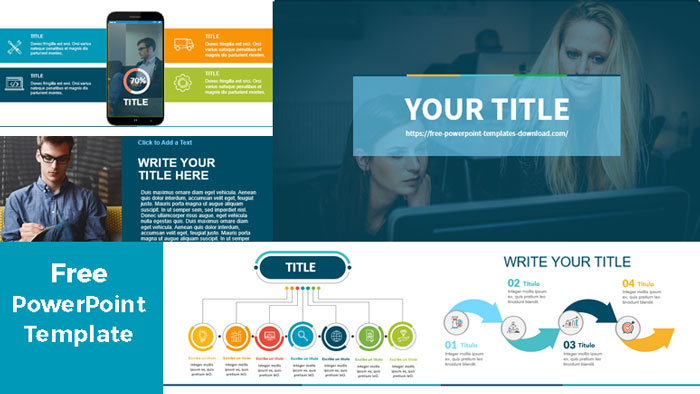 Blue powerpoint templates for business