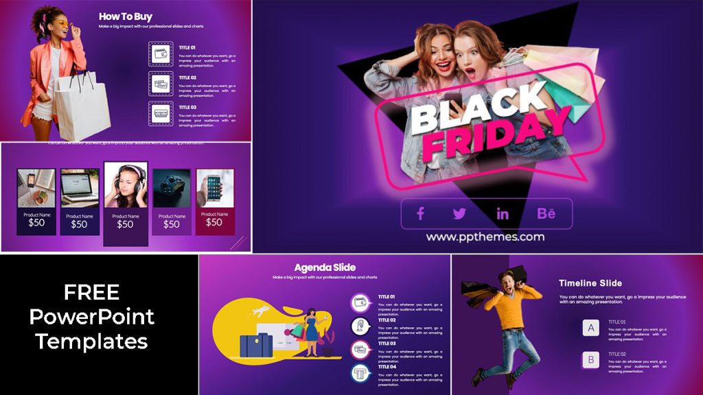 Black Friday PowerPoint Templates by PPThemes