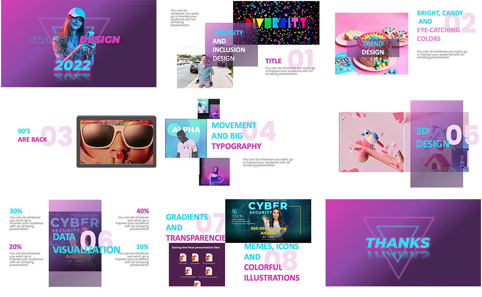 Graphic Design Trends 2022 and PowerPoint Templates