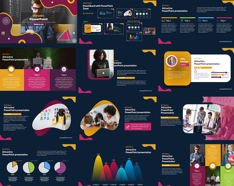 Zoom Slide PowerPoint Animation