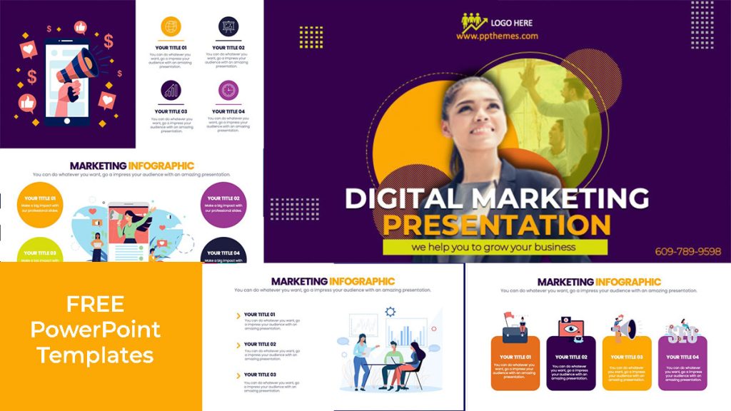 free Digital marketing PowerPoint Template