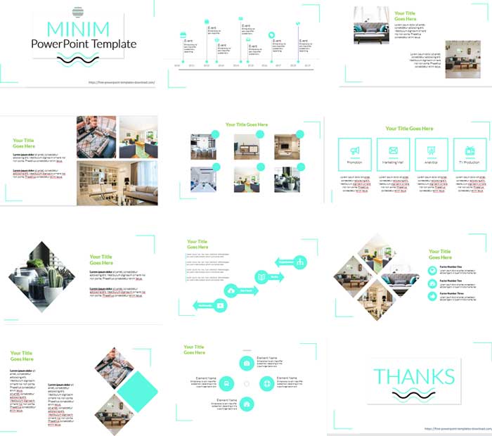 Preview Minim PowerPoint Templates