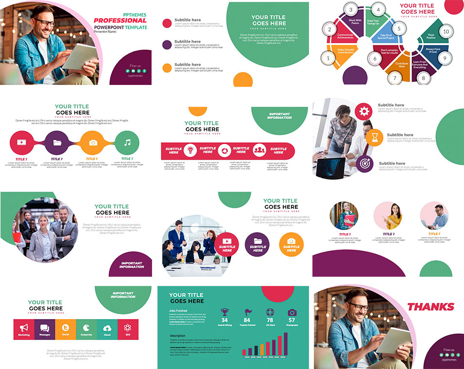 free professional deck powerpoint templates