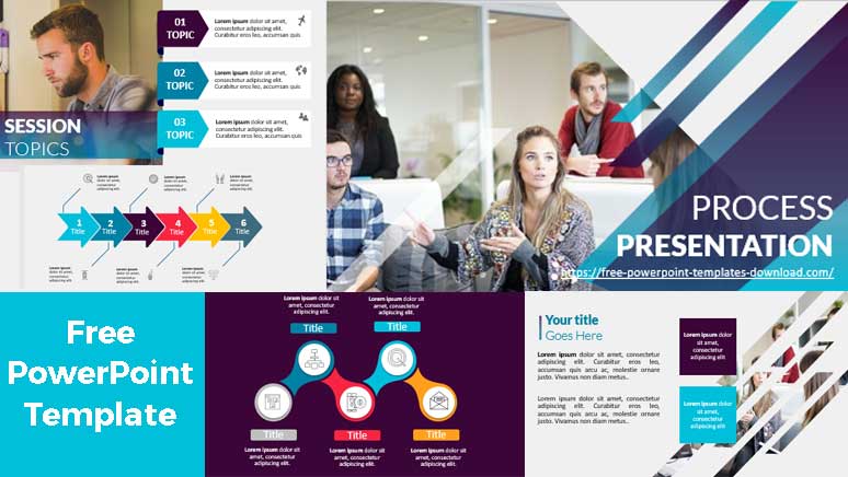 Process presentation PowerPoint Templates