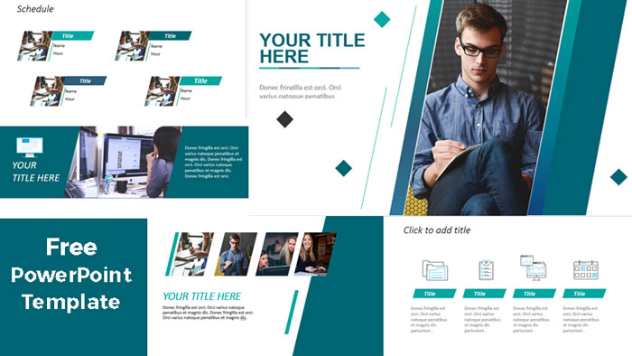 blue professional powerpoint templates free download