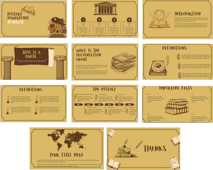 History PowerPoint Templates for Education 2
