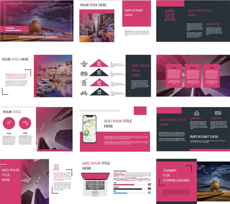 Preview Transport PowerPoint Templates
