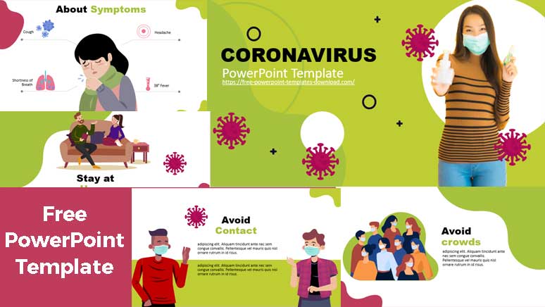 Screenshot coronavirus powerpoint template