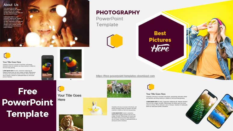 Screenshot Modern and simple Photography PowerPoint Template