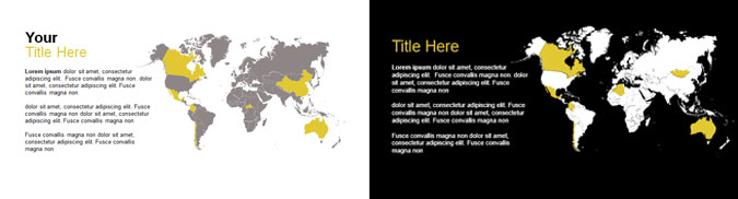worldmap infographics for powerpoint templates